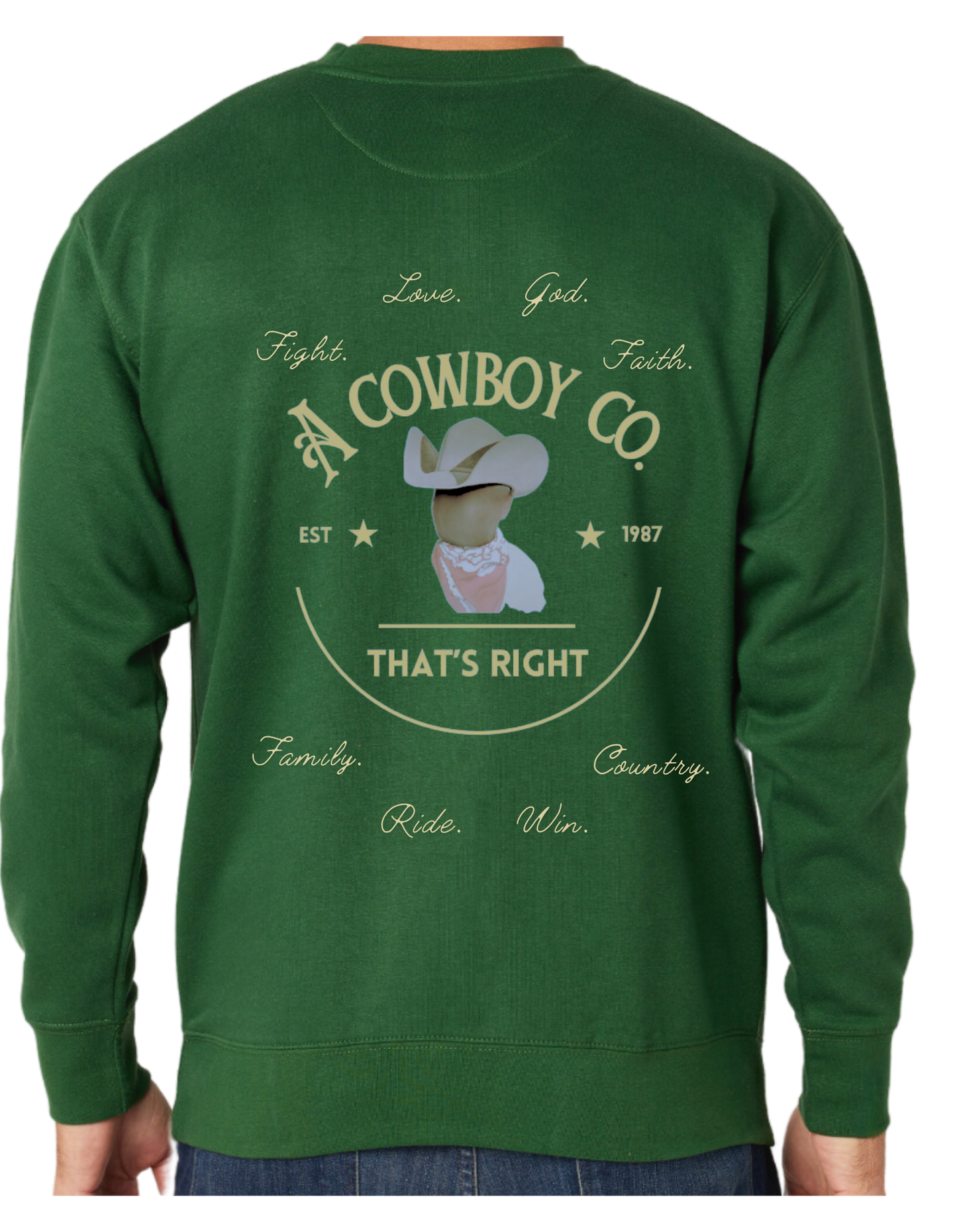 The GO GO A Cowboy Gang Crewneck