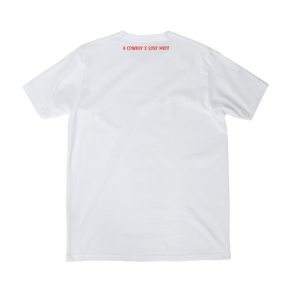 The Love Muffin Cowboy Chili Tee in White KIDS