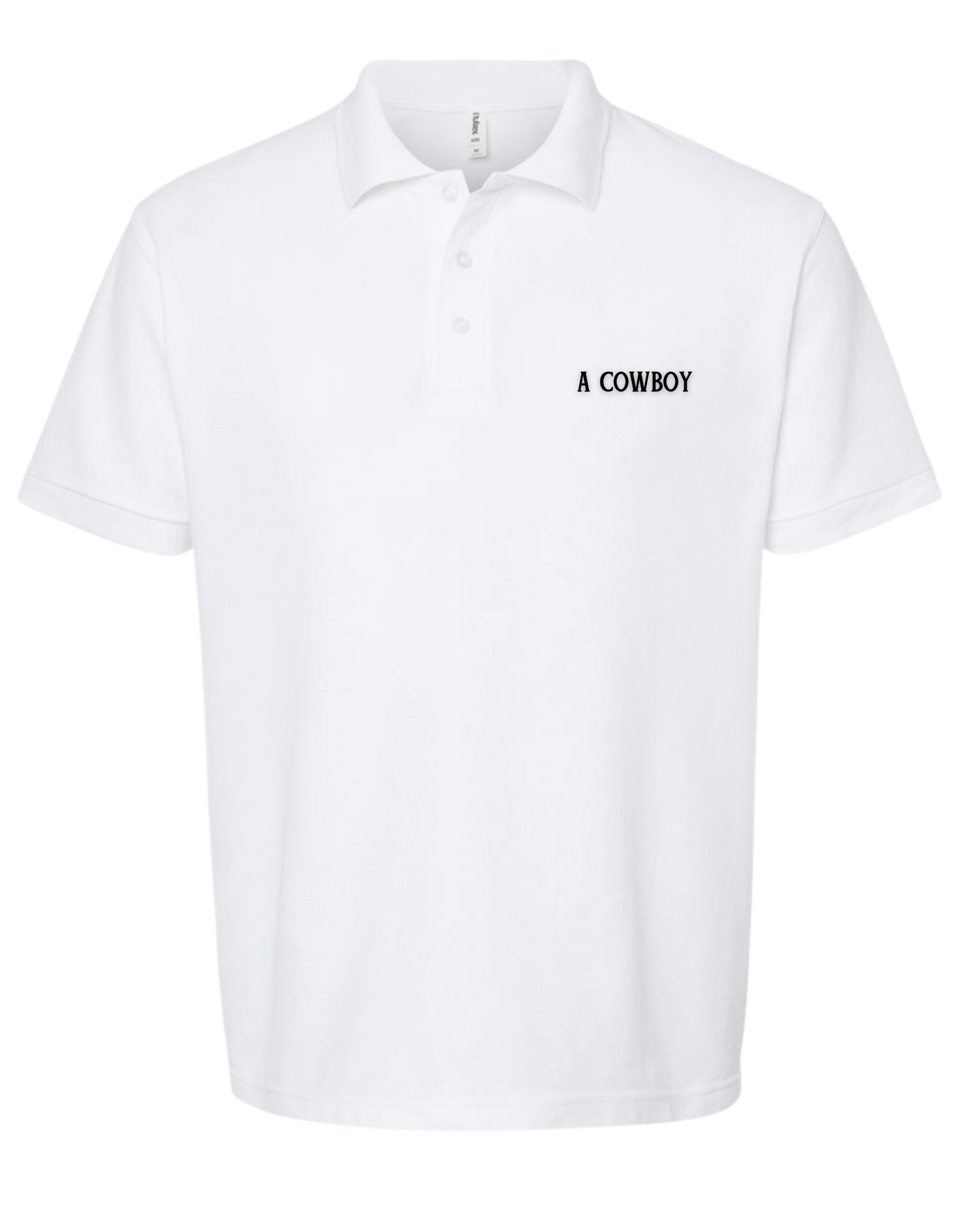 The A Cowboy Polo in White