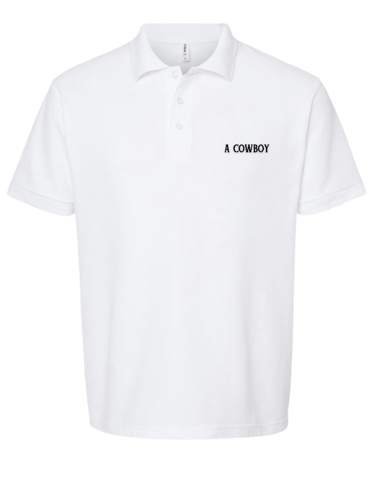 The A Cowboy Polo in White