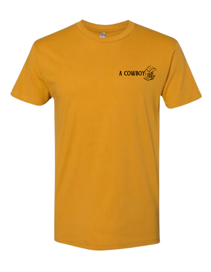 The Everyday Cowboy Tee in Old Gold