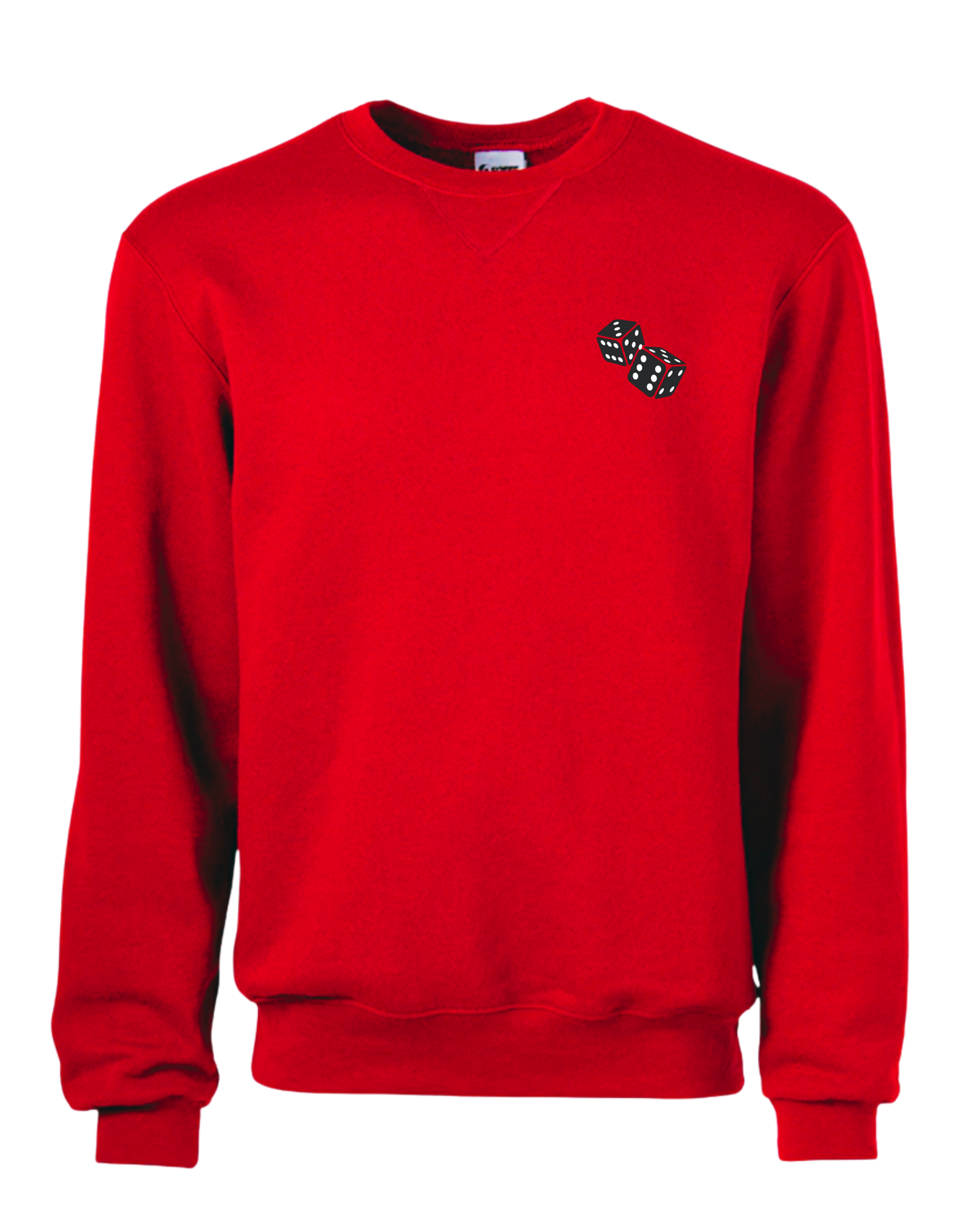 The Roll em Crewneck in Red