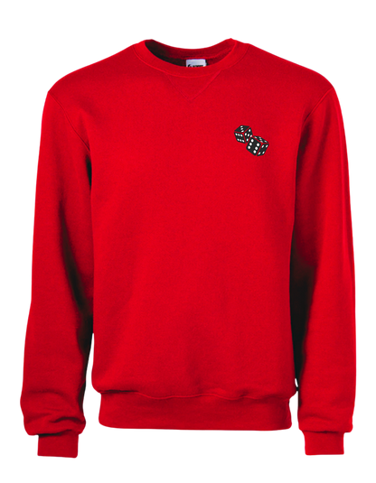 The Roll em Crewneck in Red