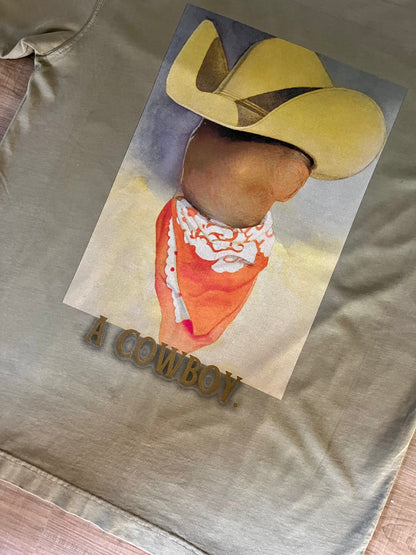 The Full Frame Cowboy Tee in Sandstone