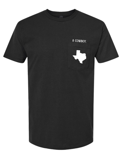 The Statesmen Cowboy Tee Texas in Black