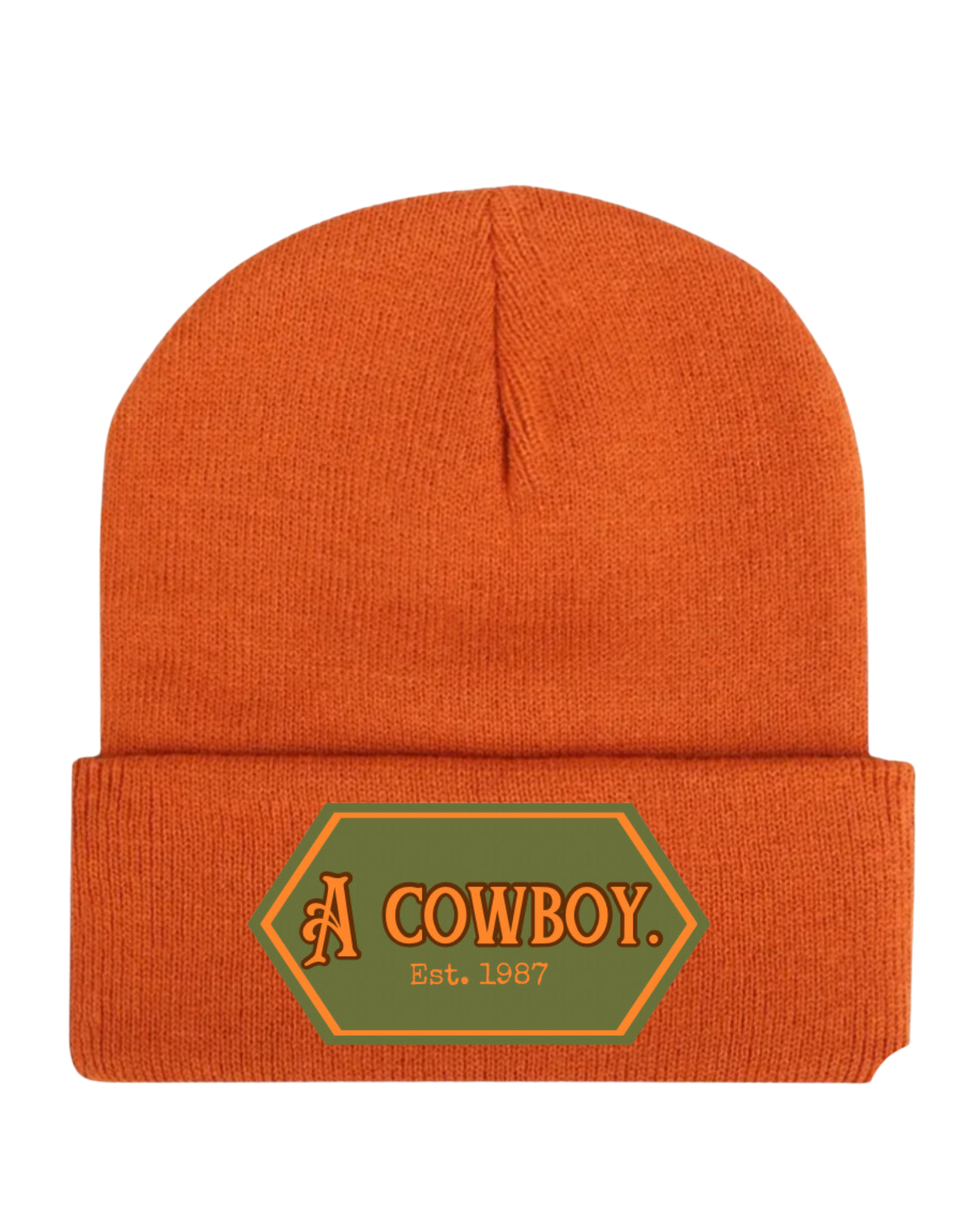 The Rusty Trucker Beanie in Orange