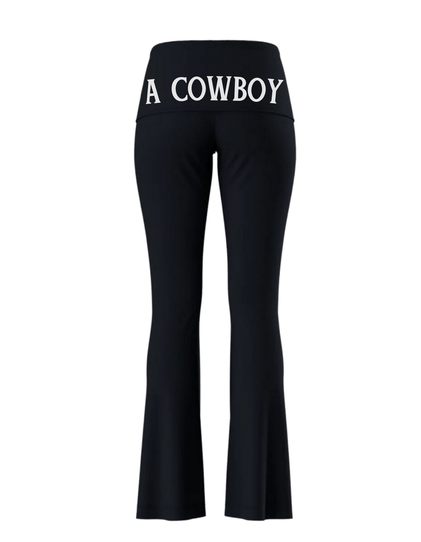 The A Cowboy Foldover Flare Leg Leggings