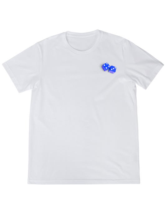 The Roll em Tee in Blue Dice