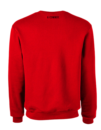 The Roll em Crewneck in Red