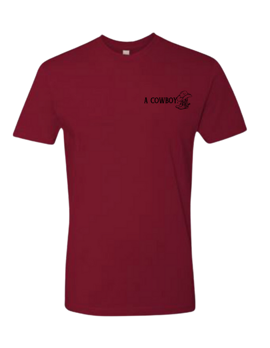 The Everyday Cowboy Tee in Saddle Red