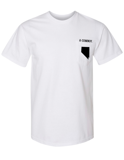 The Statesmen Cowboy Tee Nevada in White