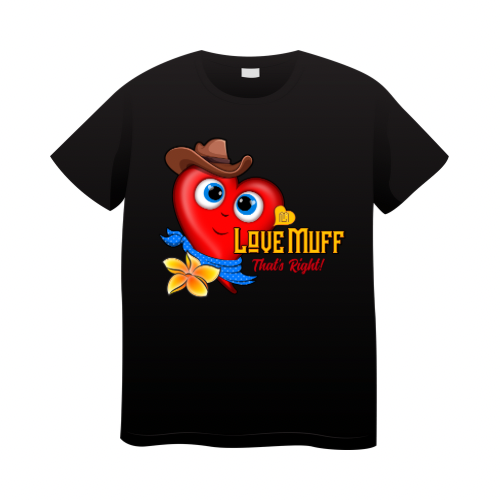 The Love Muffin Cowboy Chili Tee in Black KIDS