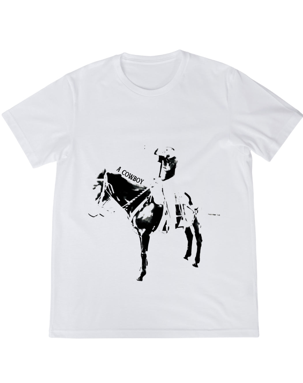 The Mule & A Cowboy Tee in White