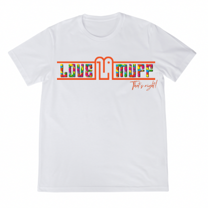 A Cowboy X Love Muff Tee in White