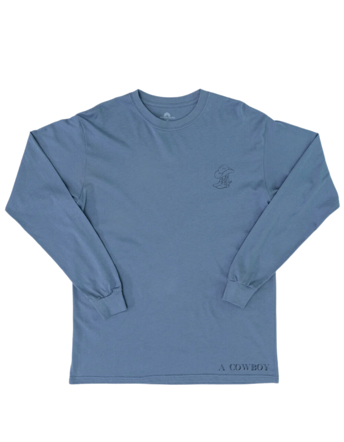 The Back Bone Long Sleeve Tee in Horizon Blue