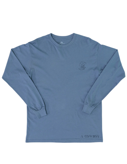 The Back Bone Long Sleeve Tee in Horizon Blue