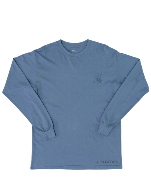 The Back Bone Long Sleeve Tee in Horizon Blue