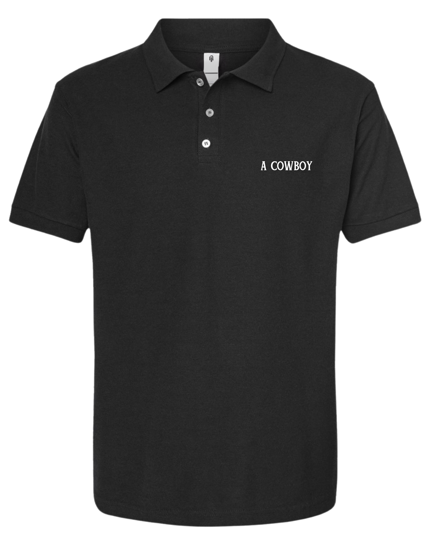 The A Cowboy Polo in Black