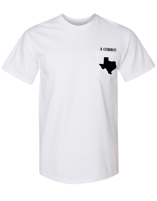 The Statesmen Cowboy Tee Texas in White