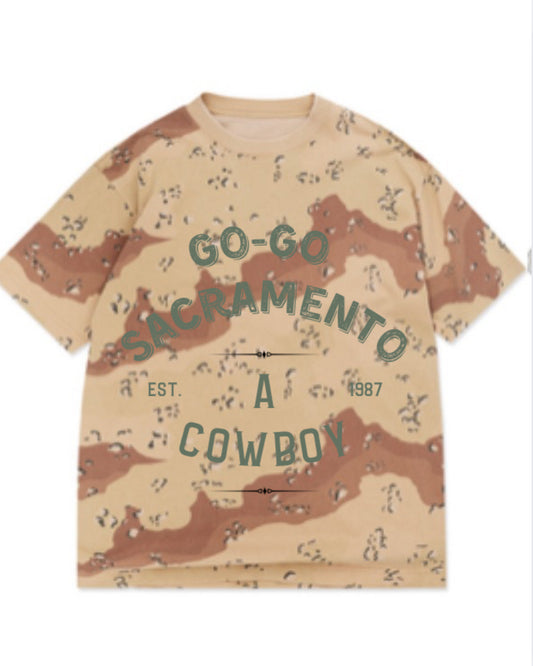 The GO GO Sacramento Desert Camo Tee